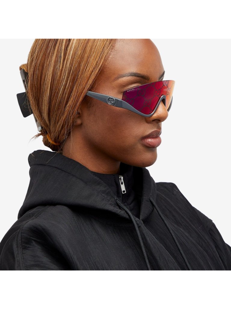 New Gucci Sunglasses Gg1650s 009 Shield Multicolor Unisex Gucci Eyewear